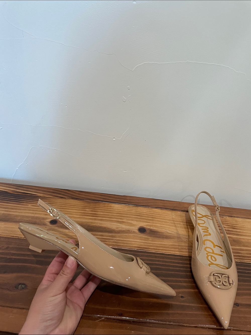 Sam Edelman Women's Aggie Pump Kitten Heels In Sienna Tan Size 7.5 NWOT - Picture 3 of 13